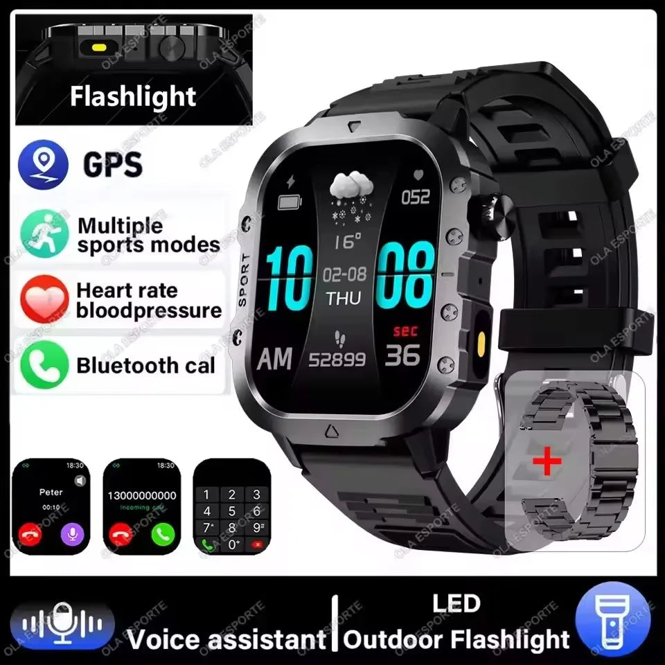 AMOLED Outdoor Smartwatch with Bluetooth Calling