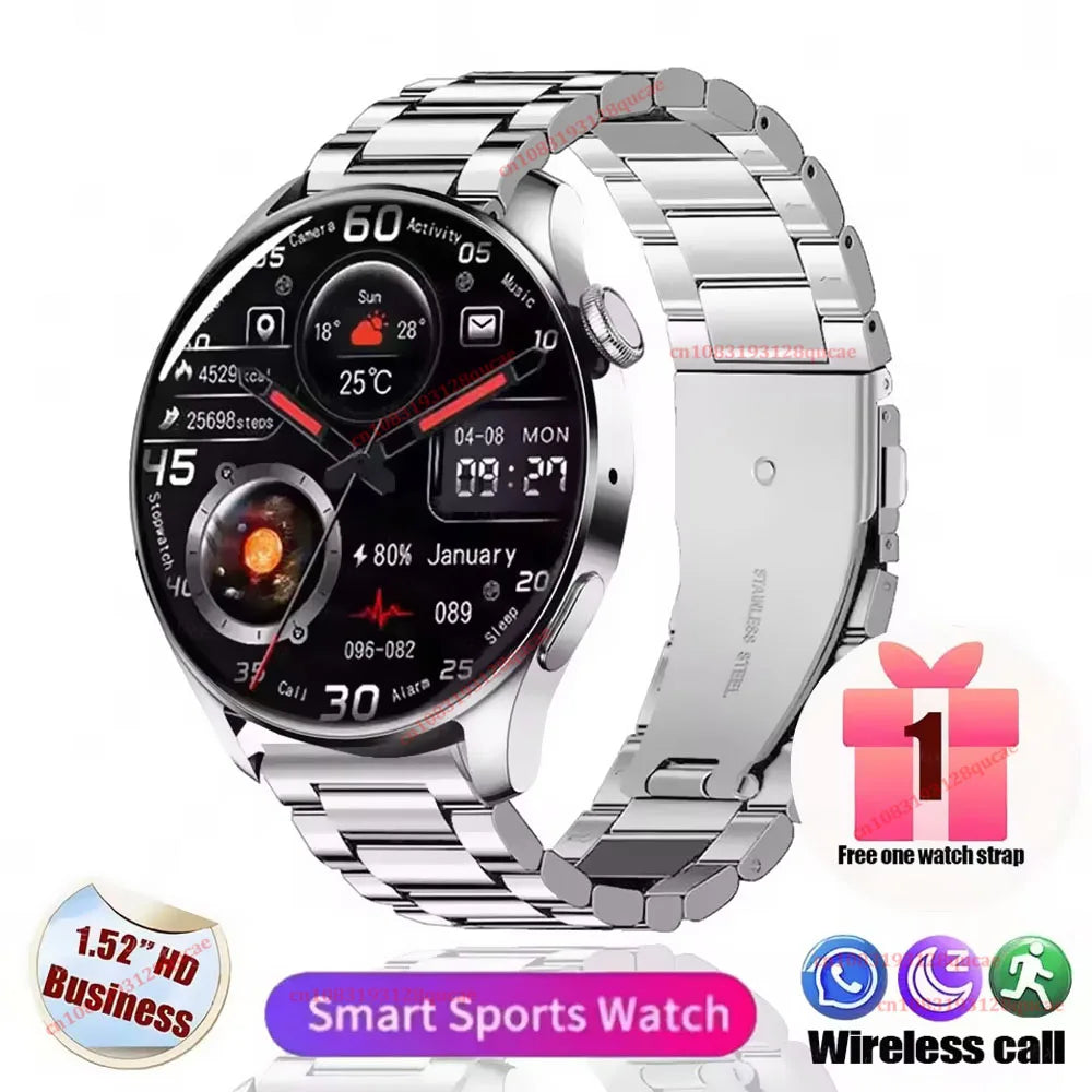 Smartwatch rotondo con display da circa 1,5″ e chiamate Bluetooth