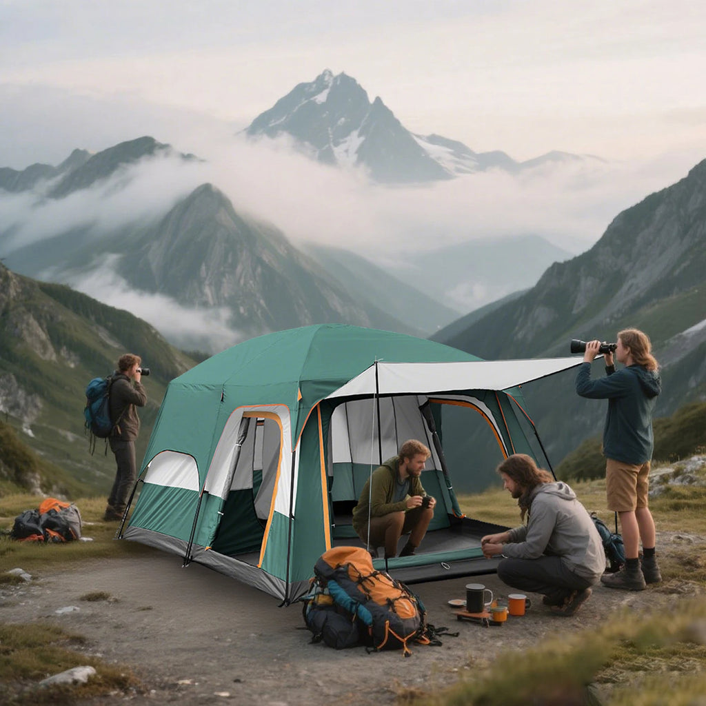 Outdoor Oxford Cloth Camping Tent For Picnicking Available In Multiple Sizes
