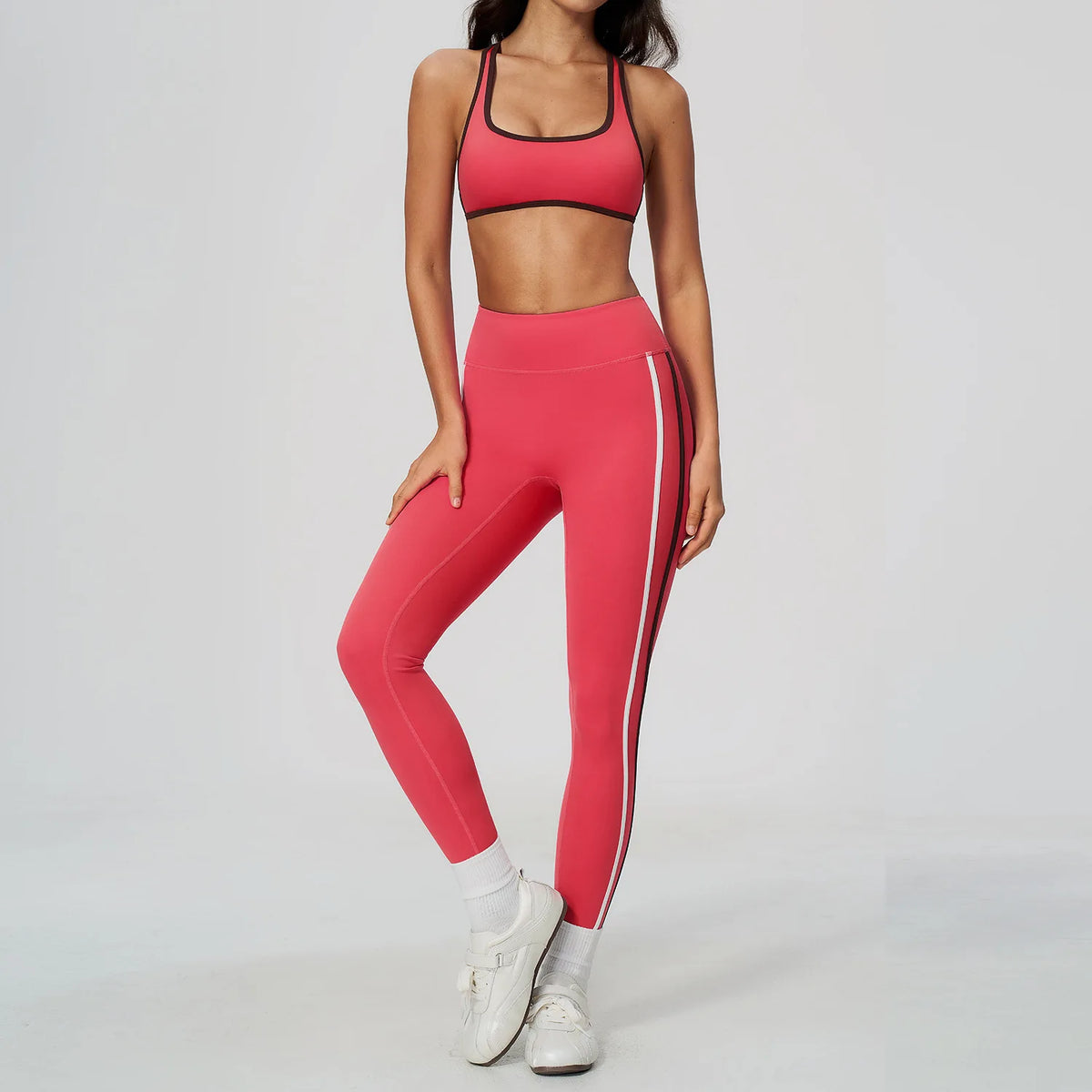 Ensemble yoga femme, 2 pièces, haut et legging