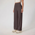 Completo yoga donna, top e pantaloni a gamba dritta