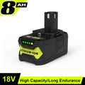 Für RYOBI 18-V-Hochleistungs-Lithium-Akku, geringe Selbstentladung, geeignet für alle RYOBI-Werkzeuge P104, P107, P108, P109, RB18L20