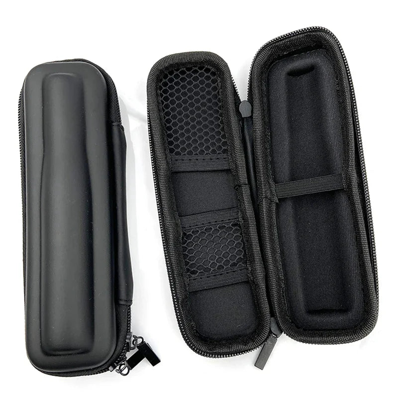 Black Mini Slim Case Small EGo Leather Zipper Carry CE4 MT3 M6 EVOD Bag Kit