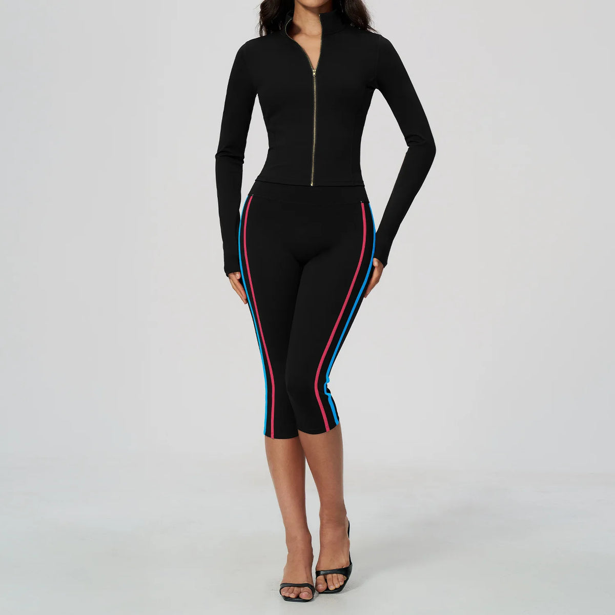 Ensemble yoga femme, 2 pièces, haut et legging