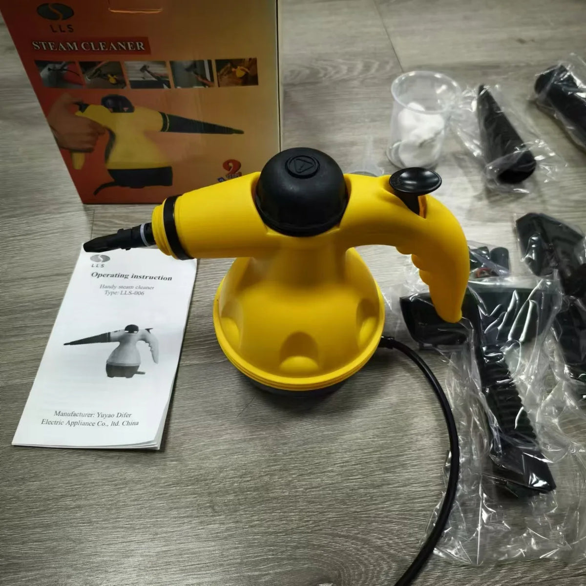 HOMEFISH Limpiador a vapor de alta temperatura de mano Herramienta de limpieza portátil para cocina campana extractora baño e interior del coche Limpieza profunda