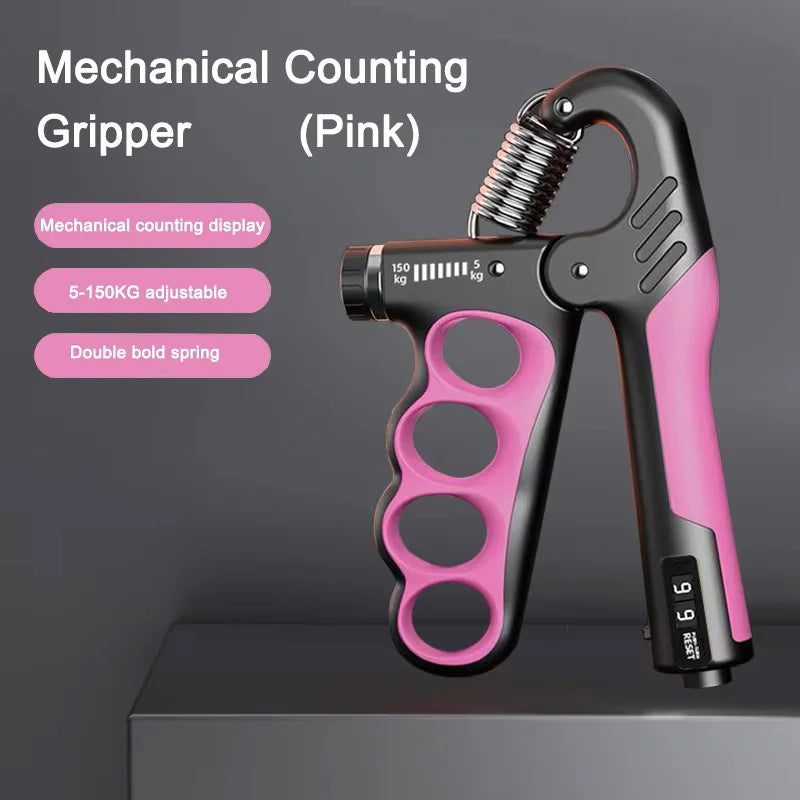 Adjustable Hand Grip Strengthener with Counter
