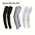 3 paires de manchons respirants pour les bras, protection solaire, pour le sport, la conduite et les aventures en plein air
