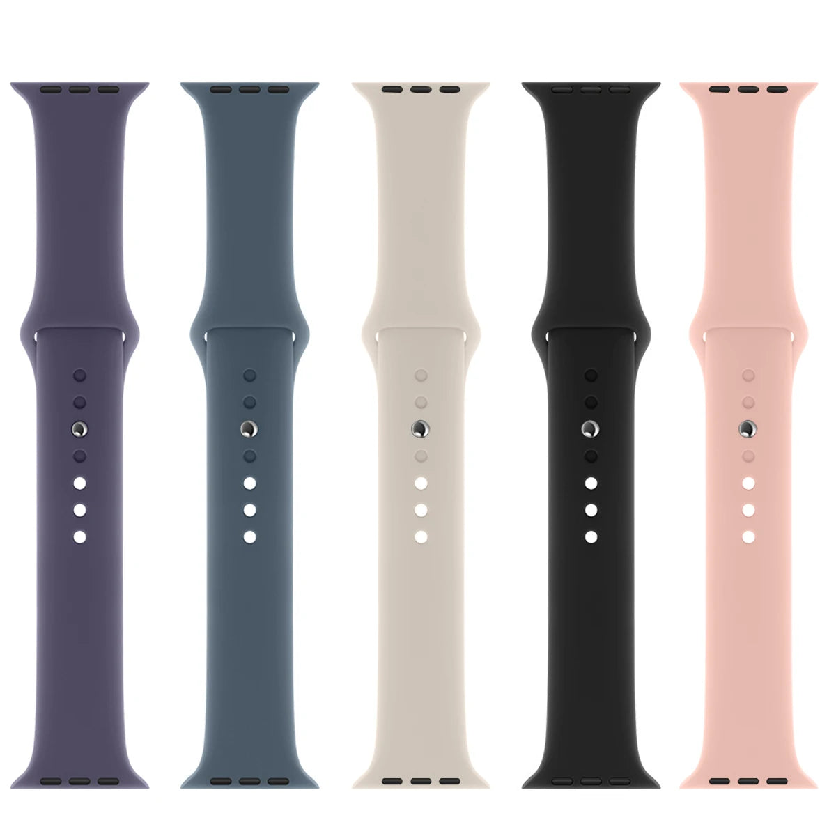 Silicone Strap For Apple Watch Band 45mm 46mm 44mm 41mm 40mm 42mm Sport Correa Bracelet iWatch Series 12 11 10 SE 9 8 Ultra 4 3