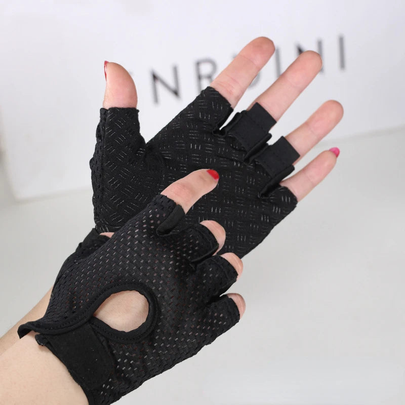 Half-Finger Weightlifting Gloves with Gel Grip