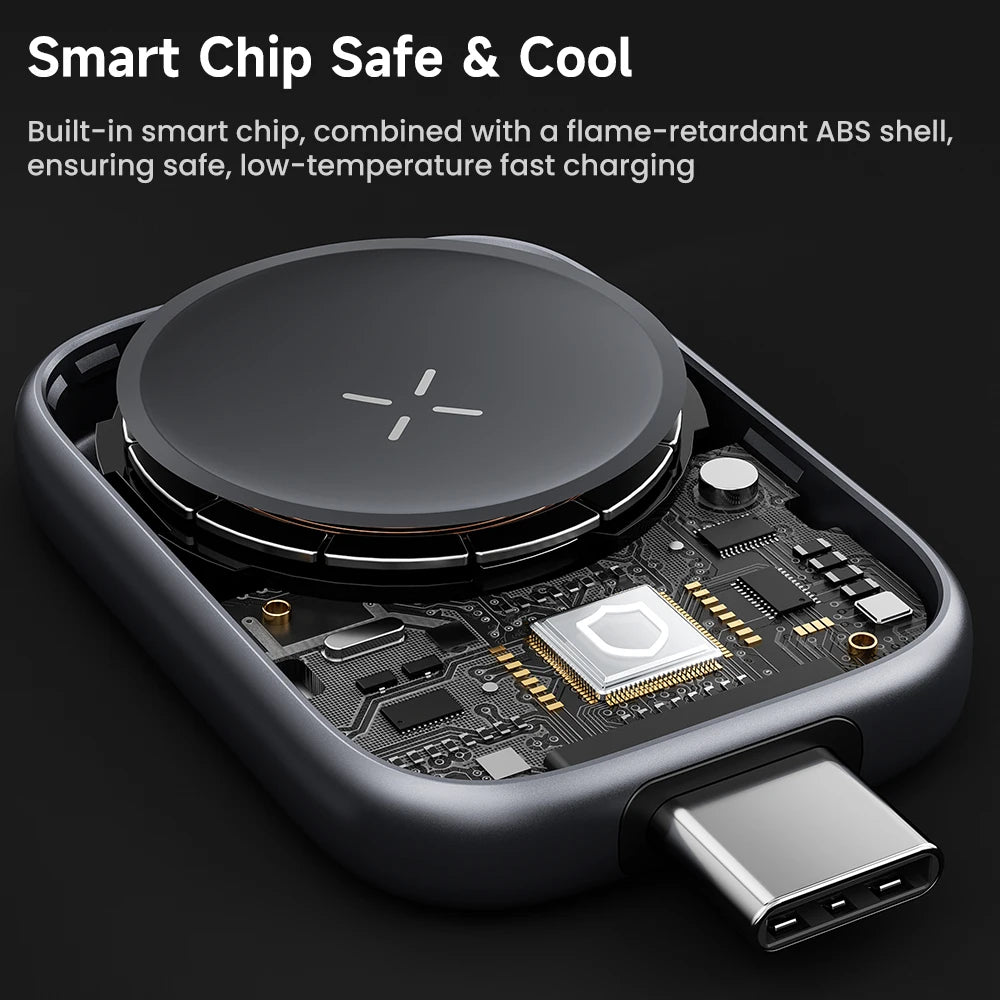 Toocki TW13 2.5W Wireless Charger for iWatch S1-S11 SE 2-3 Ultra 1-3 Portable Type C Magnetic Wireless Charger for Apple Watch
