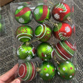 12Pcs 6cm Christmas Ball Set for Christmas New Year Wedding Spring Festival Carnival Party Scene Cloth Christmas Tree Decoration