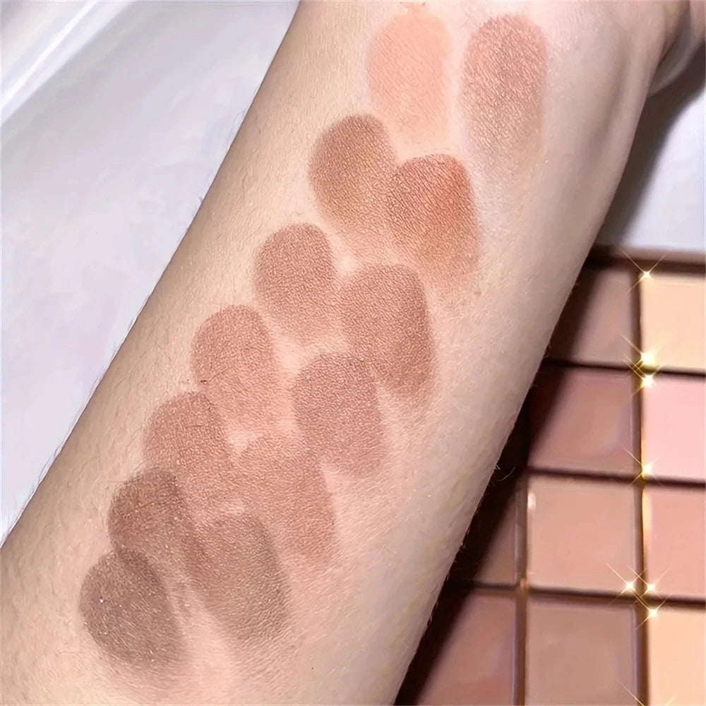 25-Farben-Lidschattenpalette – neutrale Grau- und Brauntöne sowie Erdtöne, Kaffee- und Schokoladentöne für vielseitige Make-up-Looks von natürlich bis dramatisch