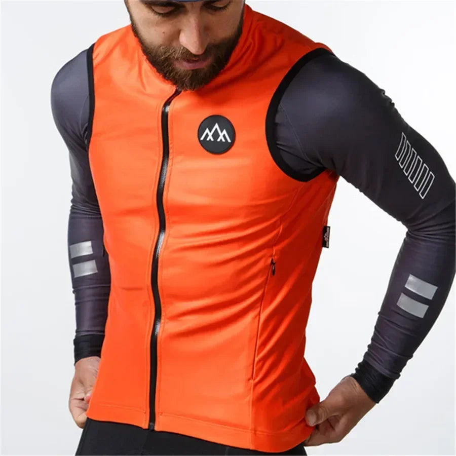 Candidates riding long -sleeved windproof and rainproof shirt men's jacket bike mtb uci jersey Sport Top cycling windproof vest