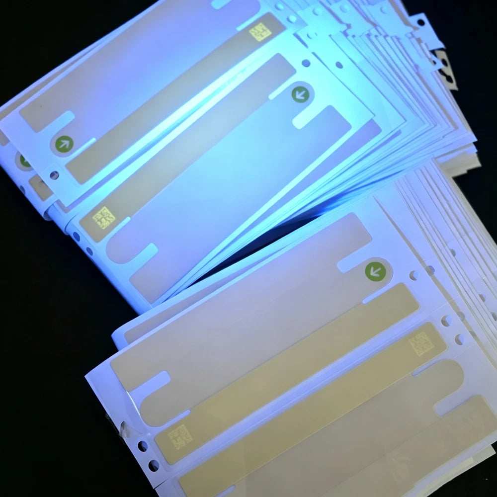 10 Pairs Original UV Effect 1:1 Phone Case Sealing Strip for iPhone DUO 18 Promax Pro 17 16 15 Plus Phone Box Seal