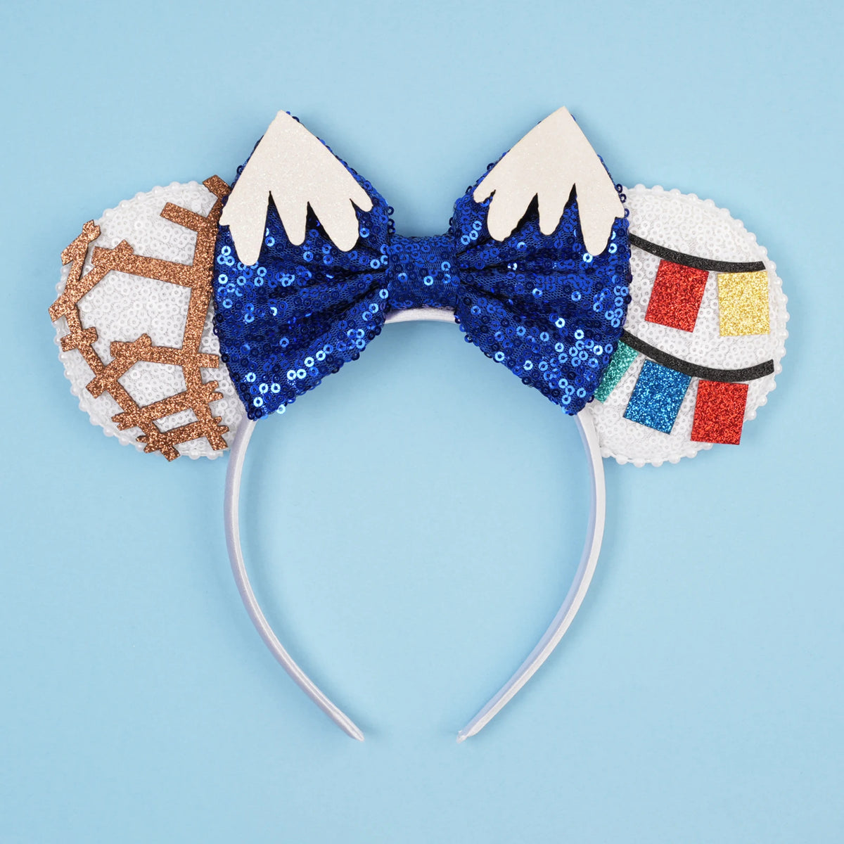 2026 New Style Sequin Ear Headband Sequin Bows Girl Adult Kids Halloween Party Cosplay Hair Accessories Princess Hairband
