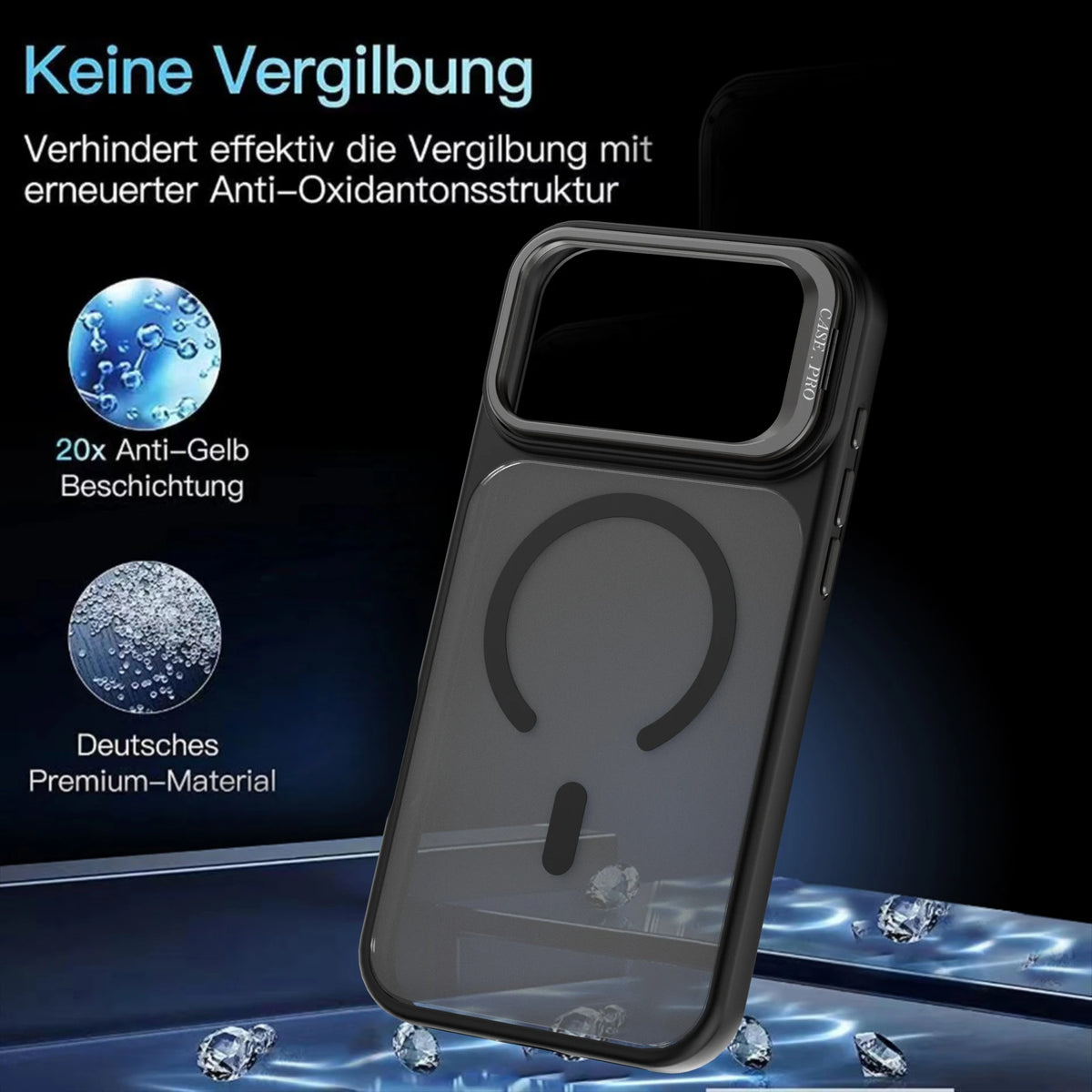 Transparency Magnetic Phone Case For iPhone 18 Pro/18 Pro Max Camera Lens Claer Holder Protection Cover