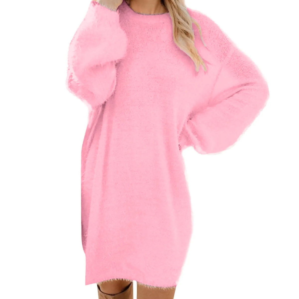 Abito maglione da donna a maniche lunghe