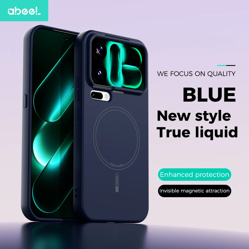 For Xiaomi 18 17 Pro Max Case Magnetic Skin-friendly Thickened Liquid Silicone Cover For Xiaomi18 Pro Max Shockproof Funda