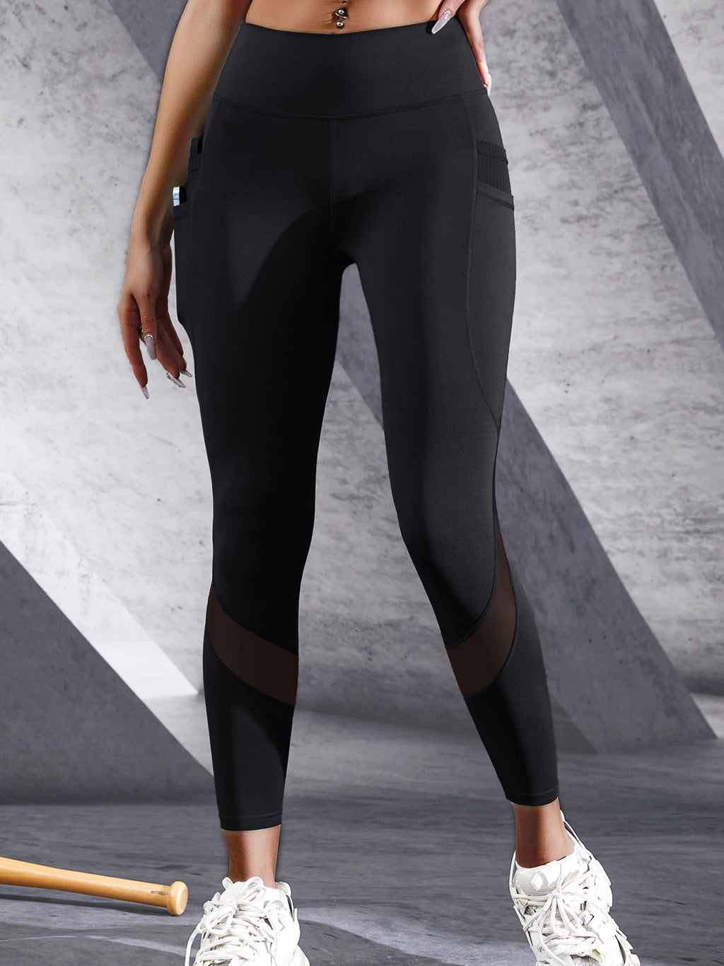 Women’s High-Waisted Yoga Leggings with Two Pockets