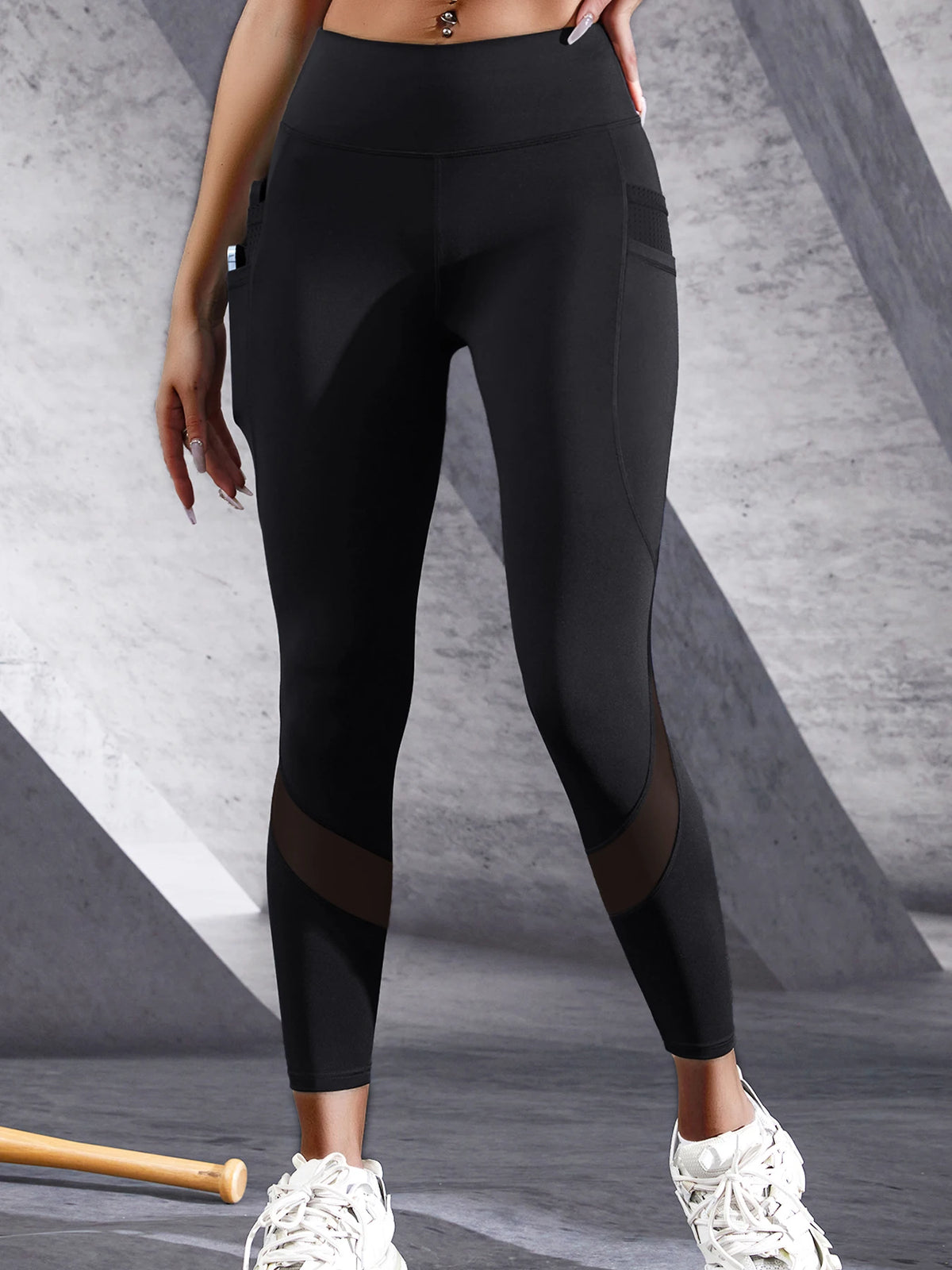 Women’s High-Waisted Yoga Leggings with Two Pockets