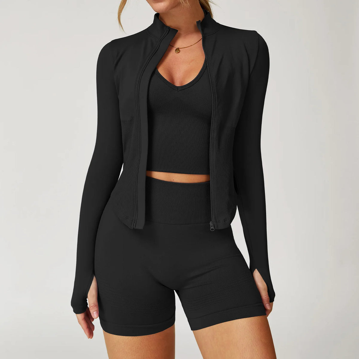 Conjunto de yoga de mujer, top y leggings