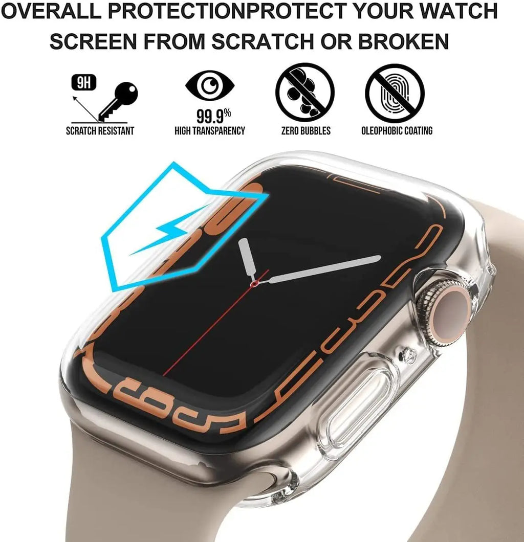 Strap for Apple Watch Band 45MM 44MM iWatch 41MM 40MM Wrist Bracelet Screen Protector Case Apple Watch Series 8 7 SE 6 5 4 3 Ban