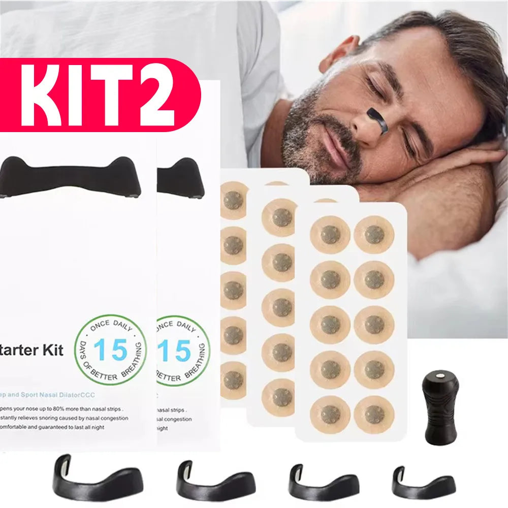 Bandelette nasale respiratoire ajustable anti-ronflement, ouvre les narines et améliore le sommeil