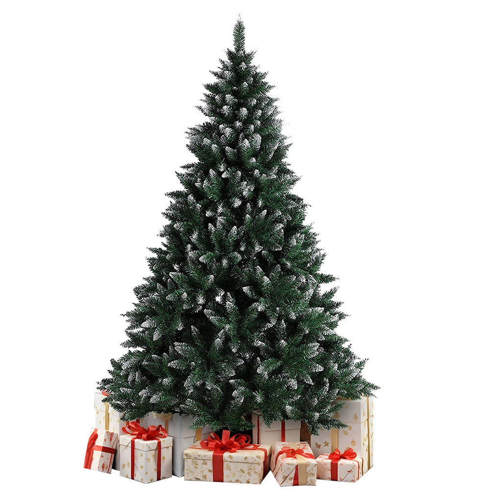 Artificial Christmas Tree with Stand, 120cm-240cm, for Christmas Decoration, Reusable (Christmas Tree With Snow)