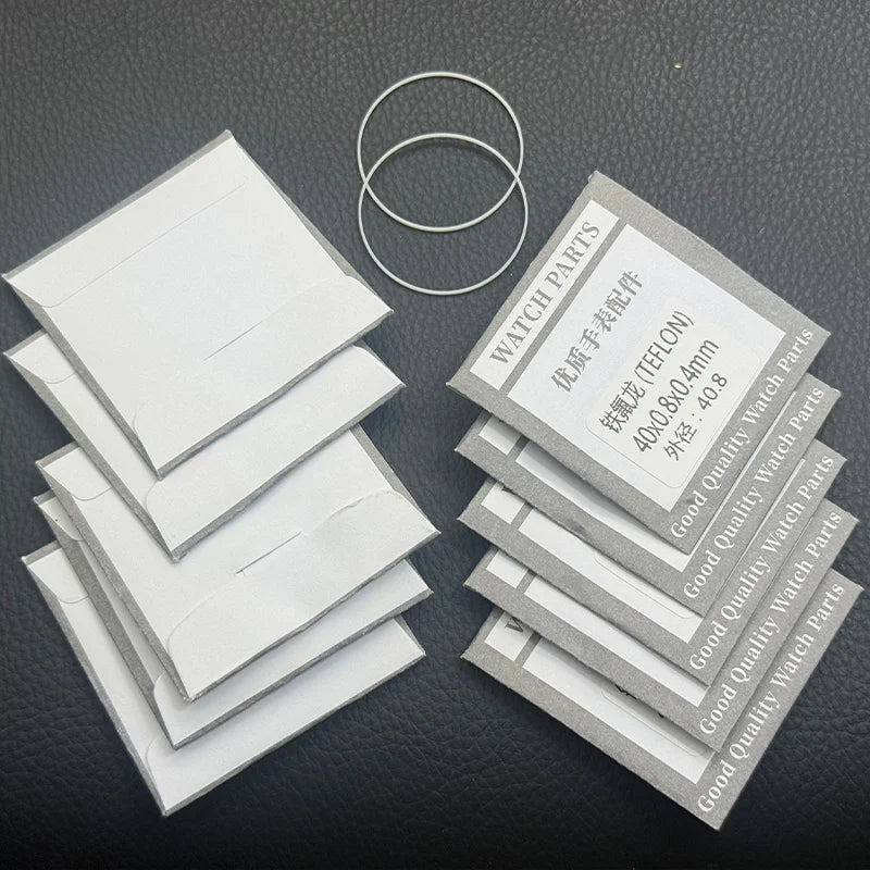 Watch Glass Gasket 0.4mm Thick 0.8mm High 18mm-40mm I Ring Fits Front Watch Crystal Glass Repair Parts Watches Mod Accessories