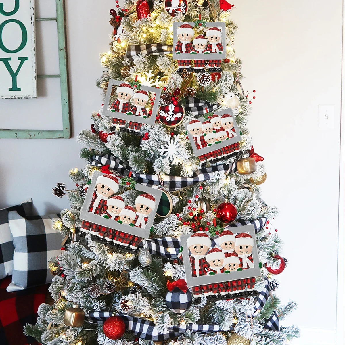 Christmas Pendant DIY Personal Family Christmas Decorations For Home 2024 Navidad Christmas Tree Hanging Ornament New Year 2025