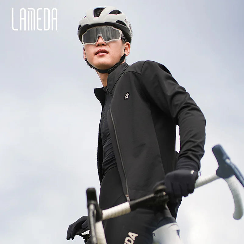 Herren-Radjacke mit Fleecefutter