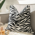 Luxury Tiger Pattern Cushion Cover Design High-end Leopard Flocked Velvet Pillow Cover Decorative Pillowcase for Living Room