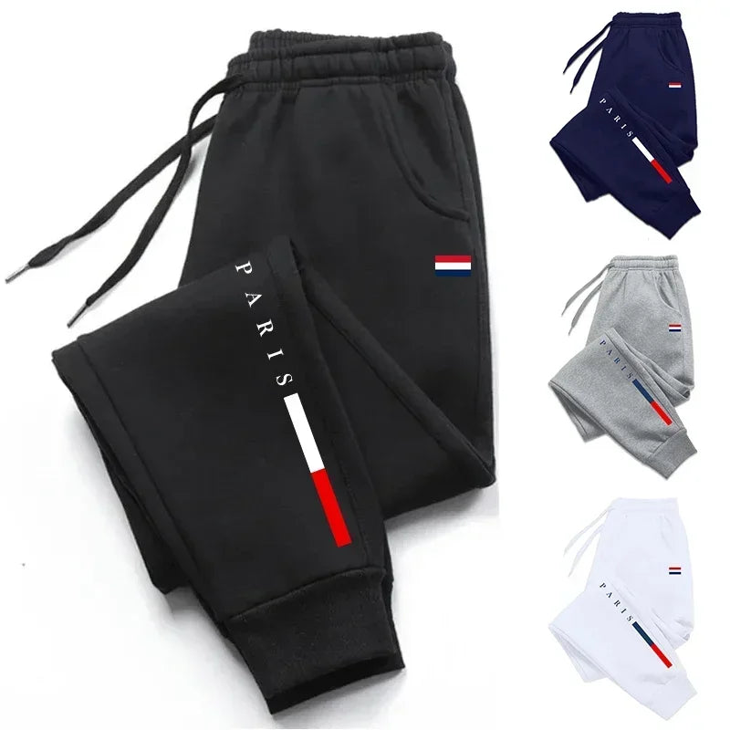 Pantaloni jogger uomo stampati con vita elasticizzata