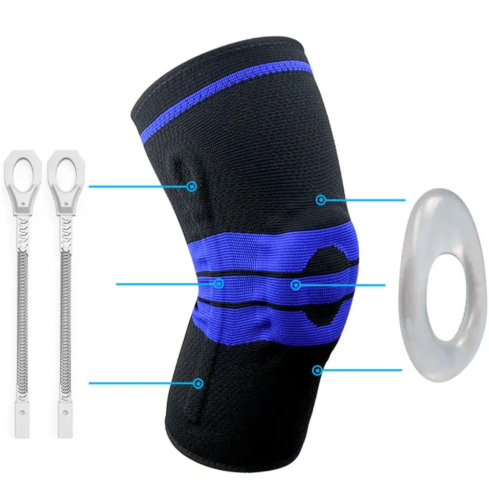 Knitted Knee Sleeve with Silicone Grip Detail
