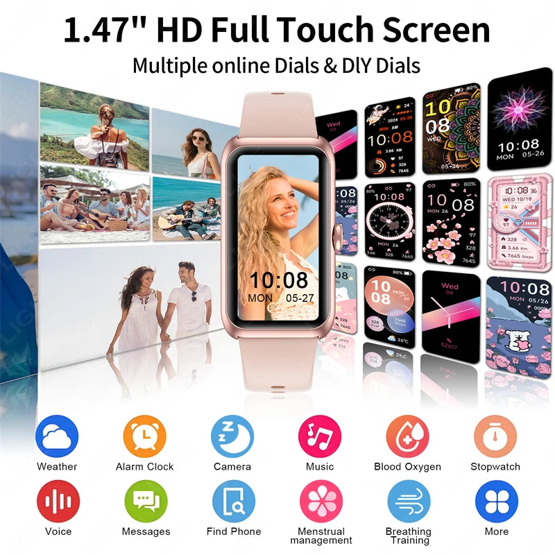 Bracciale smart LIGE con display IPS da 1,47″