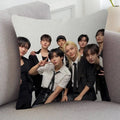 KPOP Stray Kids Cute Cartoon Two-dimensional Pillowcase Bedroom Sofa Cushion Cover Nap Pillow Cover
