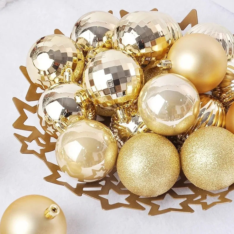 4CM Christmas Ball Decoration Hanging Xmas Tree Pendent Ornaments for Home Decor Navidad New Year 2026 Party Supplies Accessory