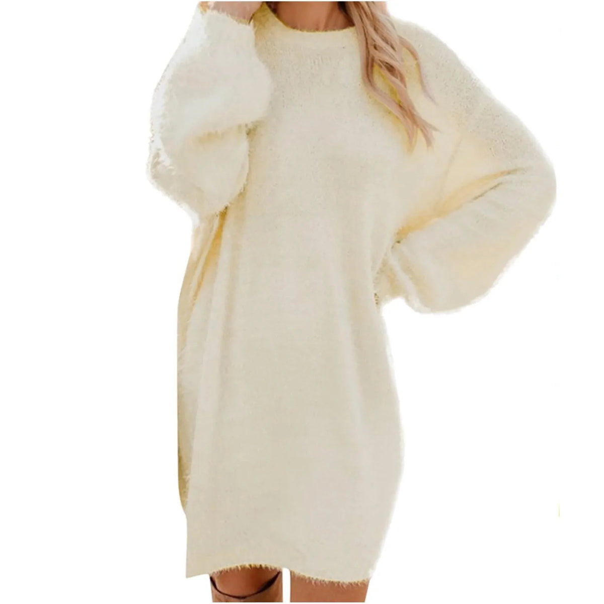 Abito maglione da donna a maniche lunghe