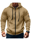 Felpa sportiva uomo, maniche lunghe, cappuccio
