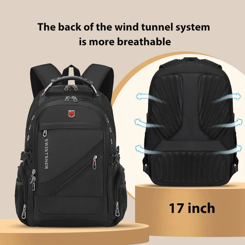 2026 Waterproof 17/20 Inch Laptop Backpack Men Airplane Travel Everyday Backpacks Women Oxford Rucksack Male School Bag Mochila