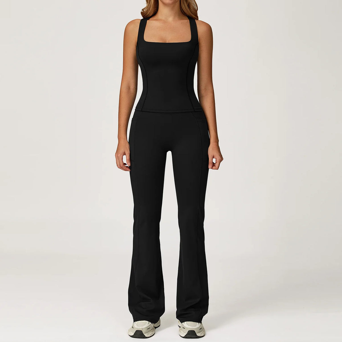 Ensemble yoga femme, 2 pièces, haut et legging