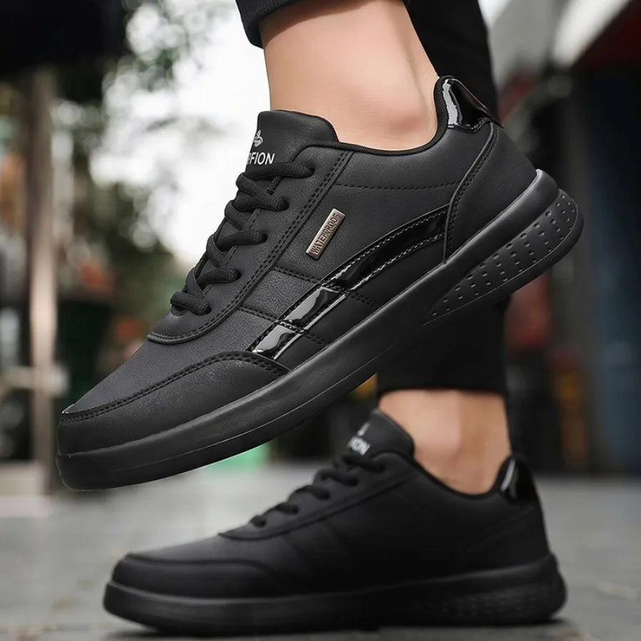 Men's Shoes Spring Autumn Waterproof Walking Sneakers Leisure Male Leather Sports Shoes Non-Slip Footwear Tennis for Men
