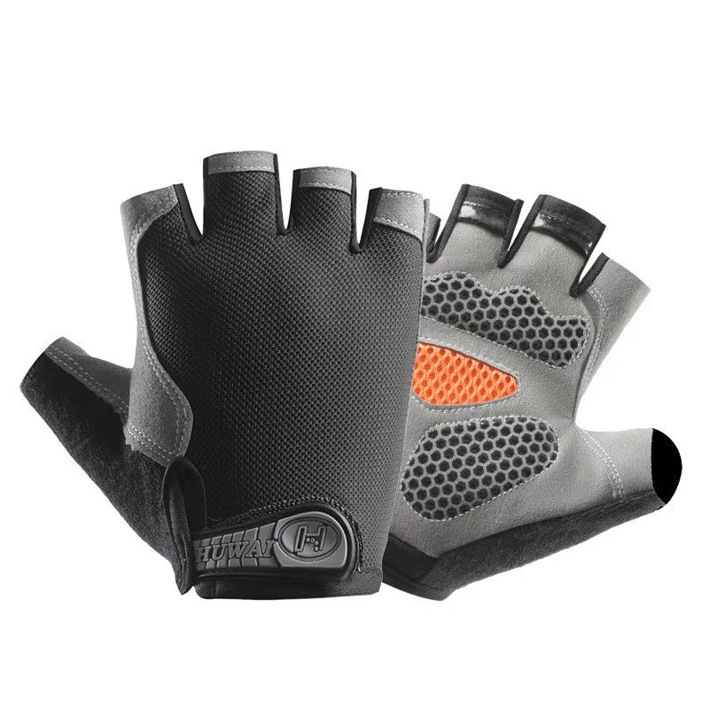 Fingerless Training Gloves for Gym, Weightlifting and Cycling