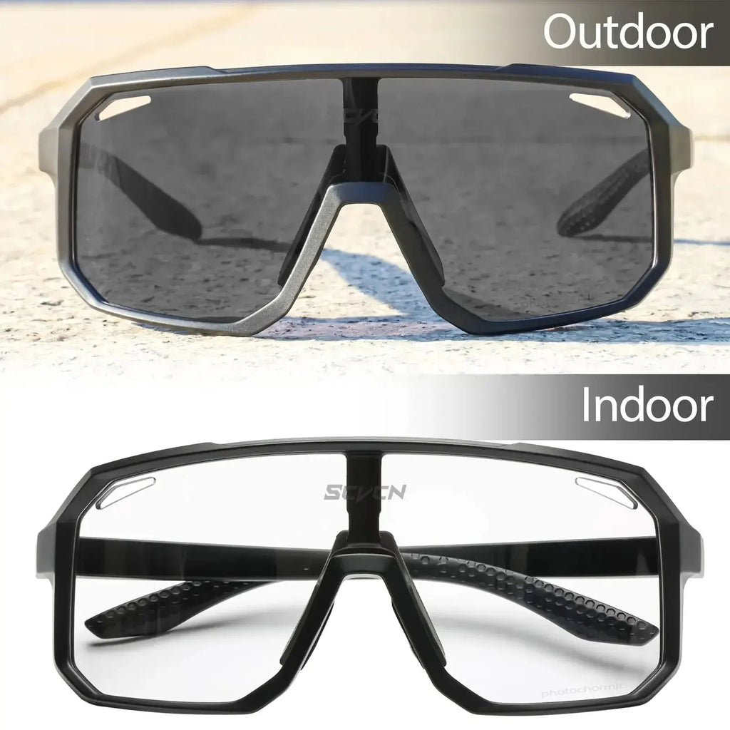 Lunettes de cyclisme photochromiques pour hommes et femmes, lunettes de VTT et de route, nouvel équipement pour le vélo, les sports de plein air et la randonnée