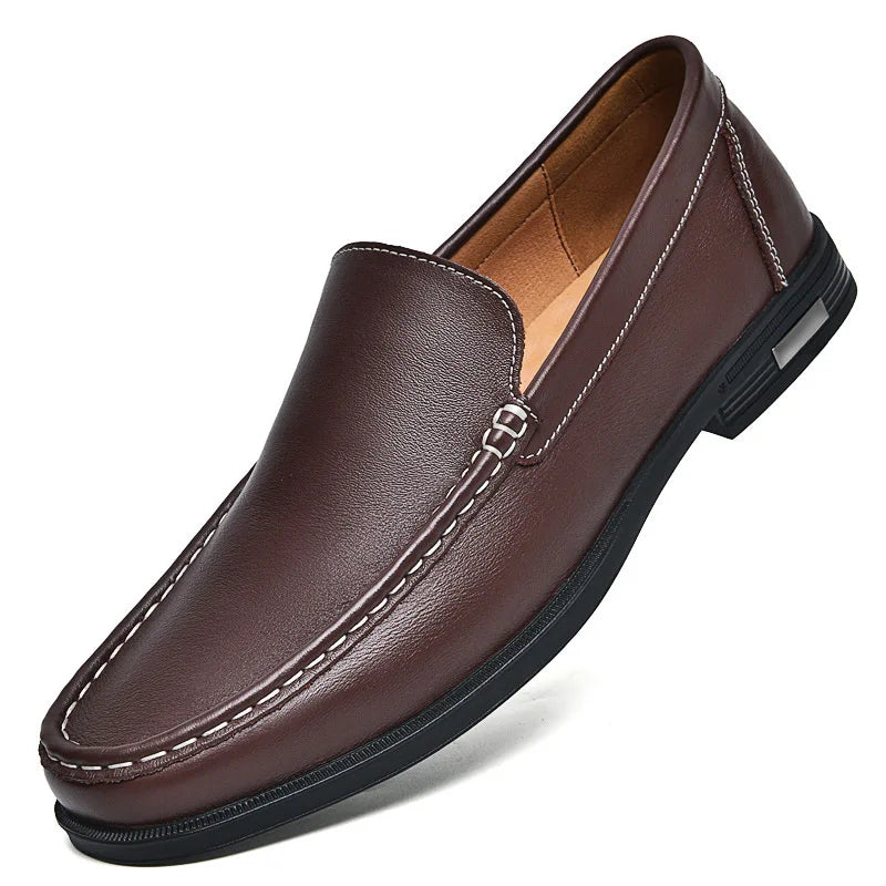 Leder Herrenschuhe Slipper Büro Business Schuhe Hochzeit Party Herren Anzugschuhe Atmungsaktiv Fahren Bequeme Slipper Mokassins