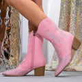 Stivaletti texani donna Liyke con strass decorativi