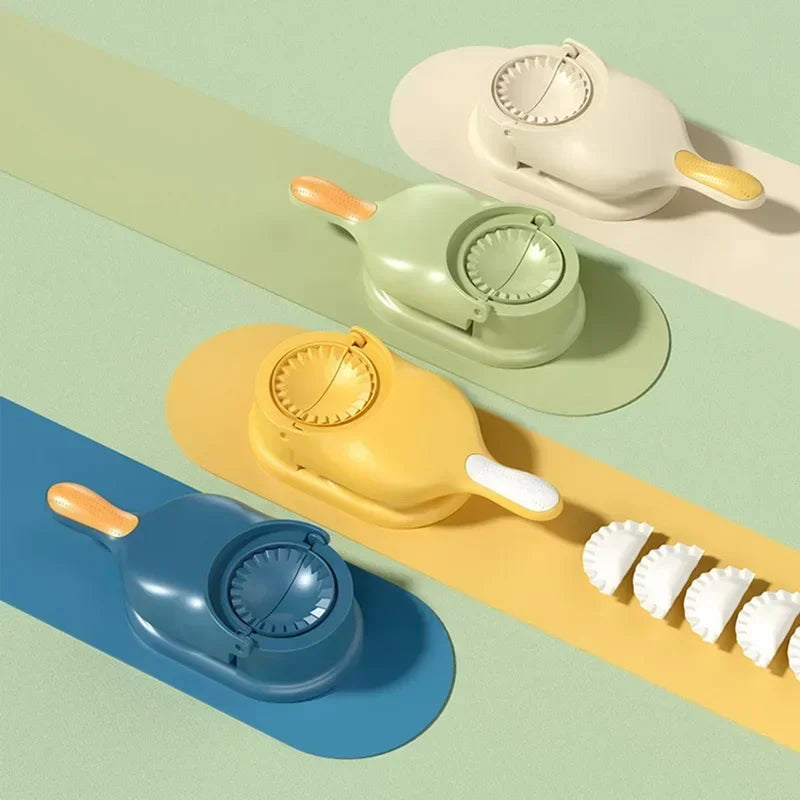 2-in-1-Dumpling-Maker-DIY-Set Teigpresse Teigroller Teigzubereitung Ideal für die heimische Küche Teighülle-Formmaschine Küchenhelfer