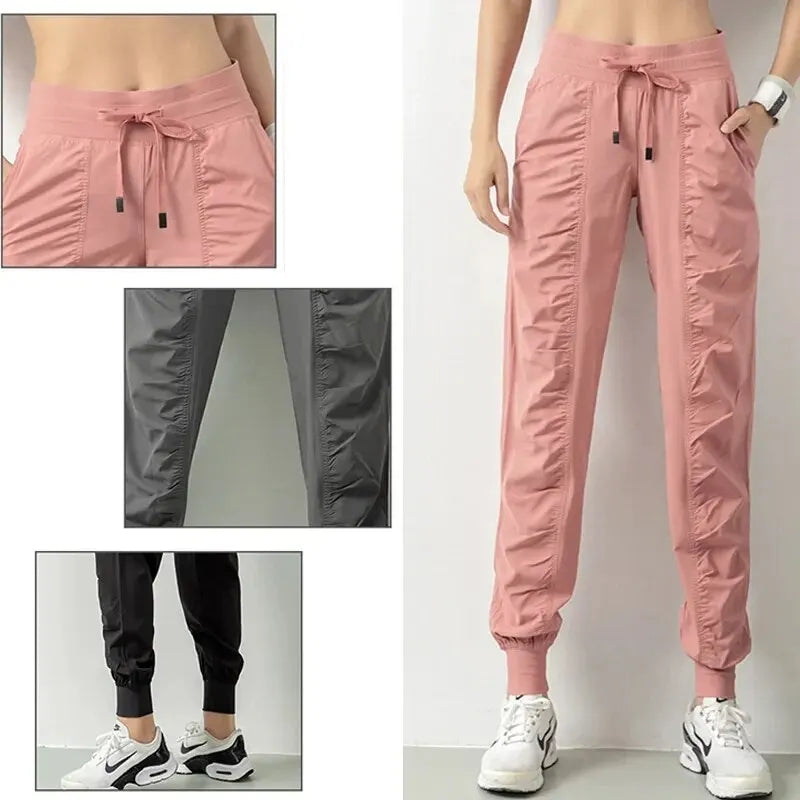 Pantaloni sportivi donna con coulisse e tasche