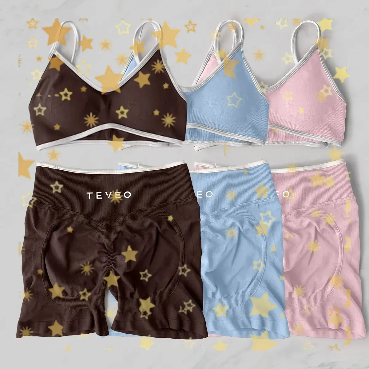 Yoga-Set für Damen, 2-teilig