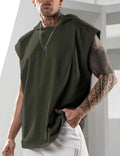Canotta sportiva unisex con cappuccio